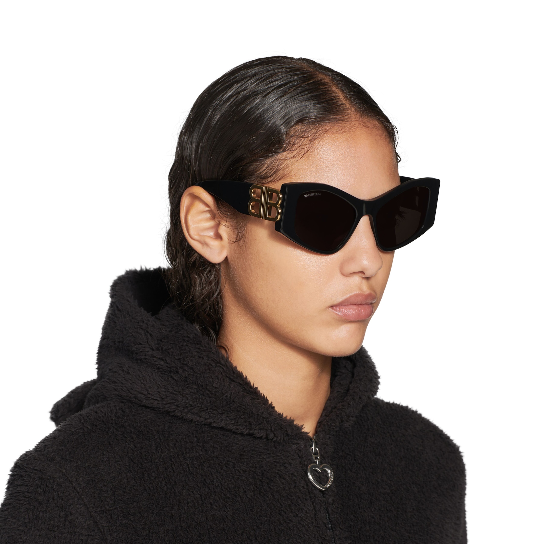 Women’s Dynasty Xl D-frame Sunglasses in Black - Image 2